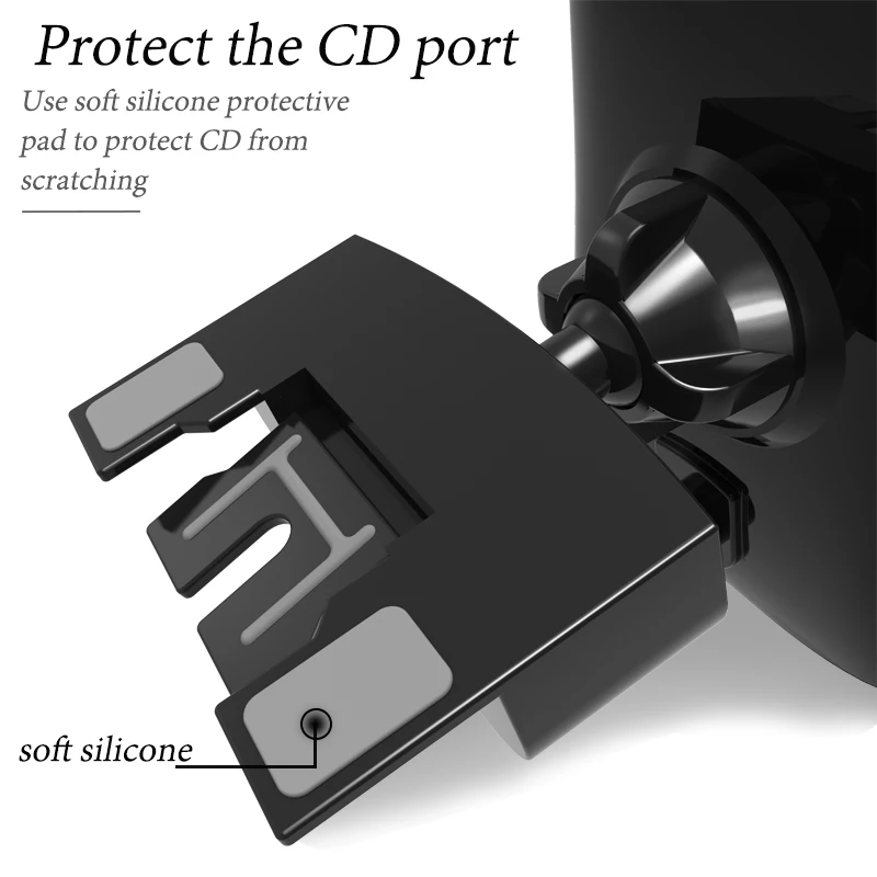 Автомобильный держатель для телефона XMXCZKJ с автоматическим замком и CD слотом