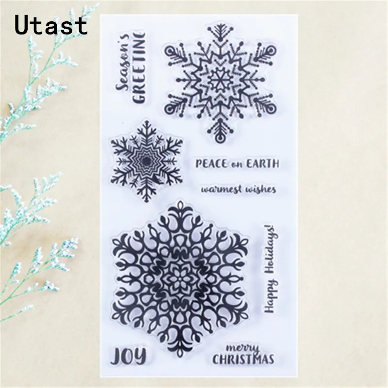 Rube-Clear-Stamps-for-Scrapbooking-Tampons-Transparents-Seal-Background-Stamp-Card-Making-Diy-snowflake-Festivals_