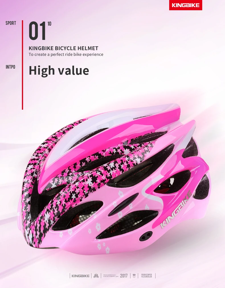 KINGBIKE велосипедные сверхлегкие шлемы MTB дорожный велосипедный шлем розовый для