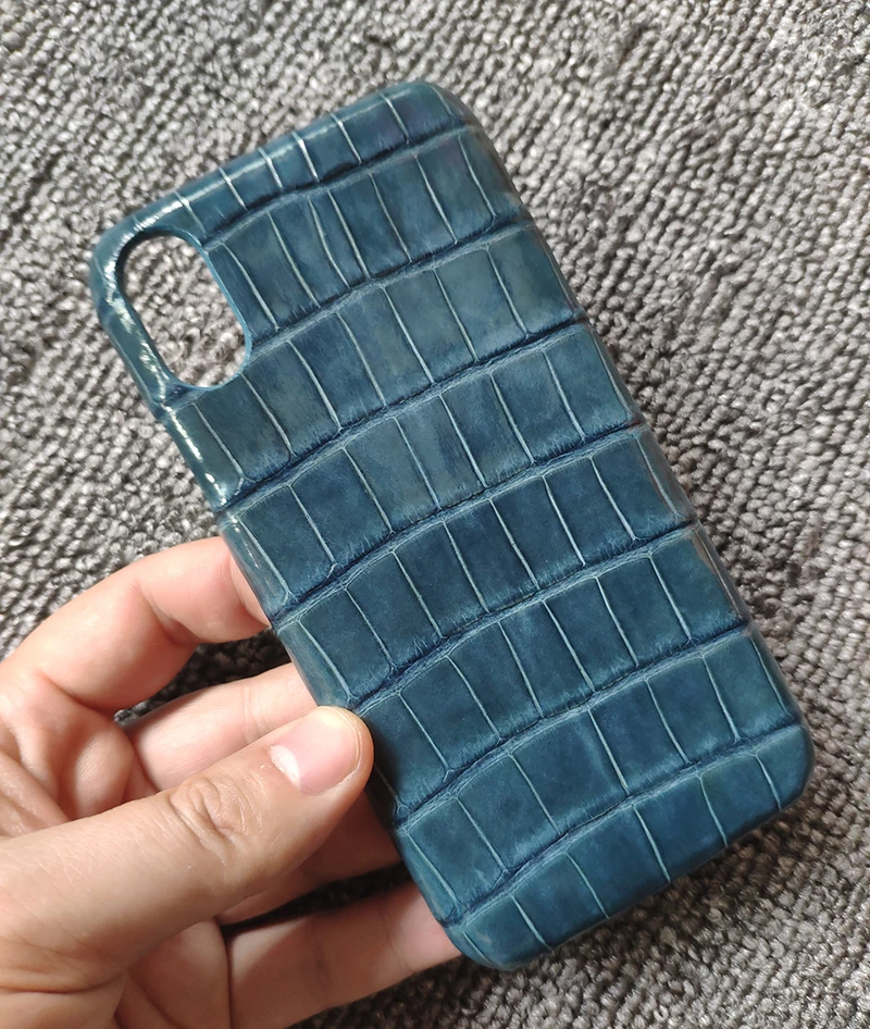 Чехол из натуральной крокодиловой кожи для iPhone 6S 7 8 Plus X XS MAX ...
