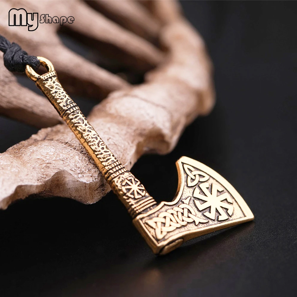 My shape Talisman Ax Anqitue посеребренный солнцезащитный круг амулет винтажные узлы топор