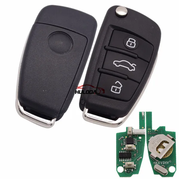 

For Audi style 3 button remote key for KD300 and KD900 to produce any model remote
