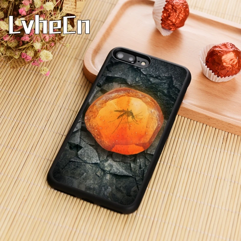 LvheCn Парк Юрского периода москитный динозавр чехол для телефона iPhone 5 6 6s 7 8 plus 11 pro X