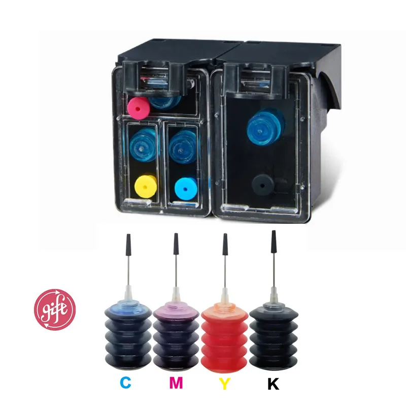 Refillable ink cartridge Replace for HP 46 XL inkjet Printer Ink Cartridge for Deskjet 2020hc