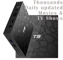 1~3PCS T9 RK3328 Quad core 4K@60fps Android 8.1 TV Box 4GB 32GB/64GB 5G WIFI USB3.0 Thousands Daily updated Movies & TV Shows