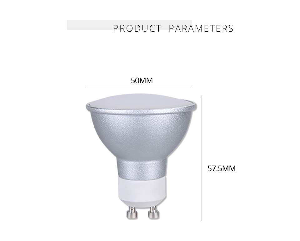 7W GU10 LED Lamp Light Bulbs 110V 128 LEDs GU10 3 Color Temperatures Aluminum Spotlight Bombillas LED Ampoule (2)