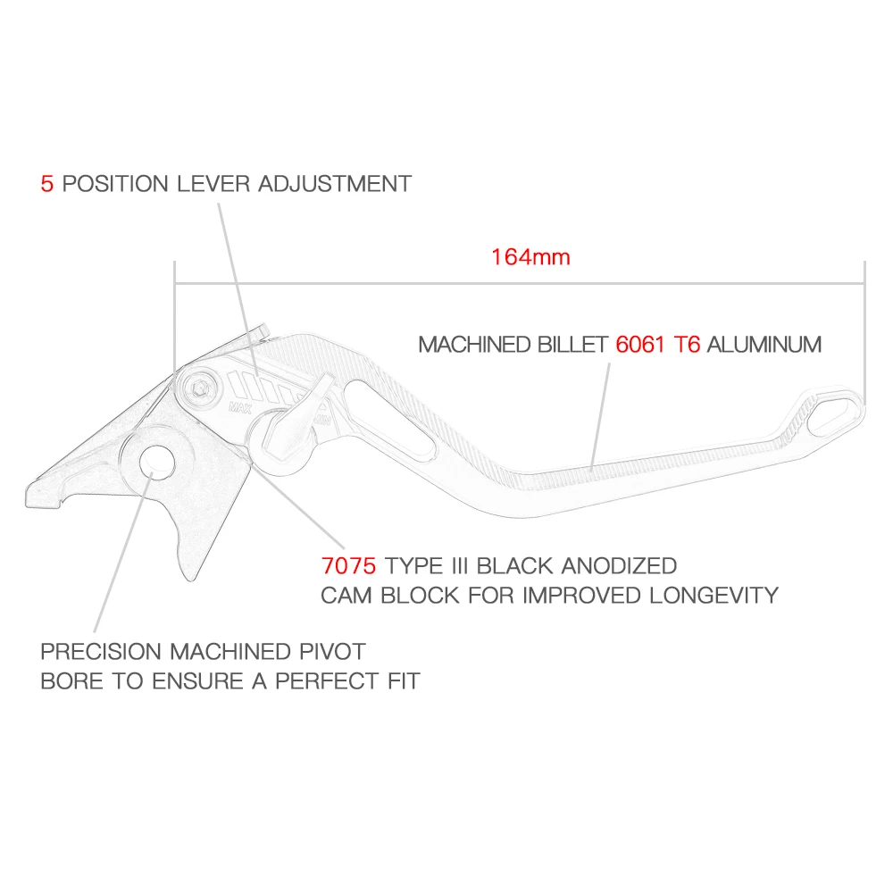 NICECNC 5D длинный тормозной рычаг сцепления для Suzuki TL1000R SV1000/S DL1000 VStrom GSF 650 1200 1250 Bandit GSX 650F 1250F/SA/ABS 1400