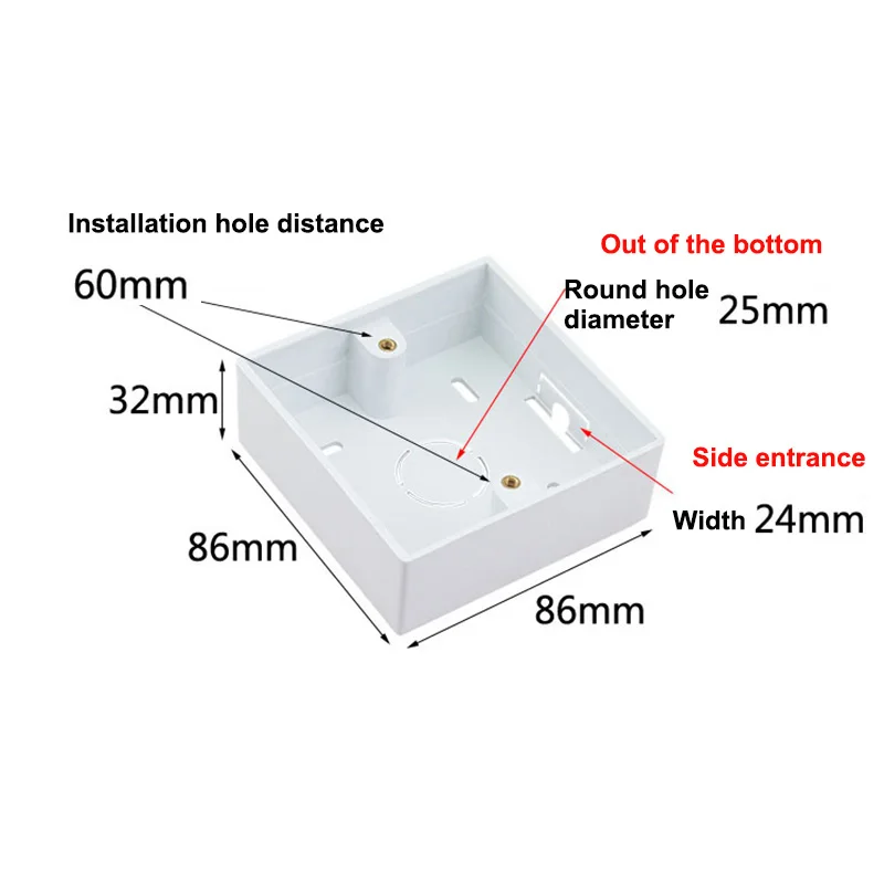 SHIERAK 86 Тип внешний монтаж распределительная коробка используется для настенный выключатель и разъем мм* 32