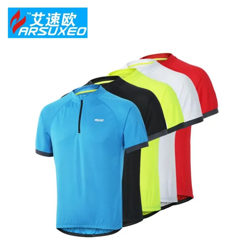 

ARSUXEO Outdoor Sports Cycling Jersey bicicletas Bike Bicycle Short Sleeves T shirts MTB Clothing Shirts Bike Jersey