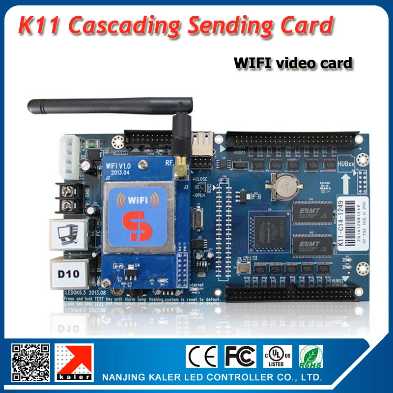 

XIXUN asynchronous wifi video control card K11 with WIFI mofule support video screen control system