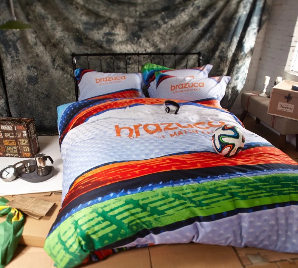 Voetbal dekbedovertrek sets koop goedkope voetbal dekbedovertrek ... Slaapkamer set goud