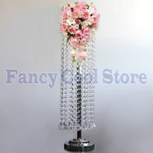  Wedding crystal flower stand Table centerpiece Wedding decoration 60cm tall 