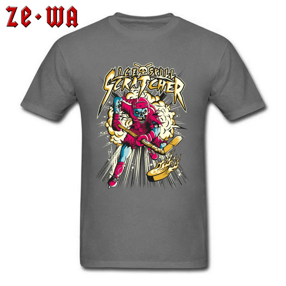 hockeyskull825y Top T-shirts for Men Casual Summer T Shirt Short Sleeve 2018 Discount Unique Tops T Shirt Round Neck 100% Cotton hockeyskull825y carbon