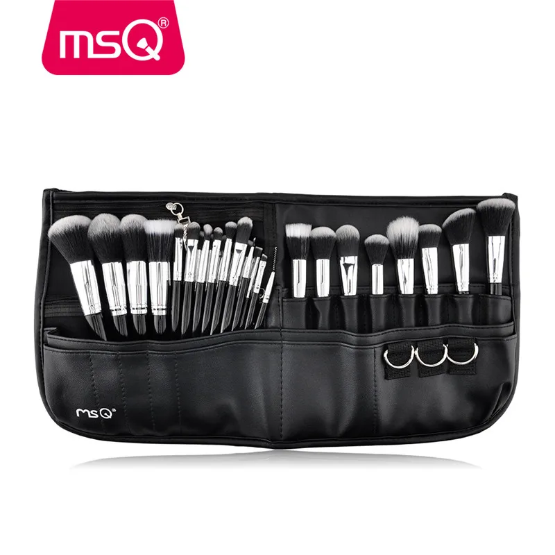 

MSQ 29pcs Makeup Brush Set Pro Cosmetic Brushes Set With High Quality PU leather Case Fashion Makeup For Beauty