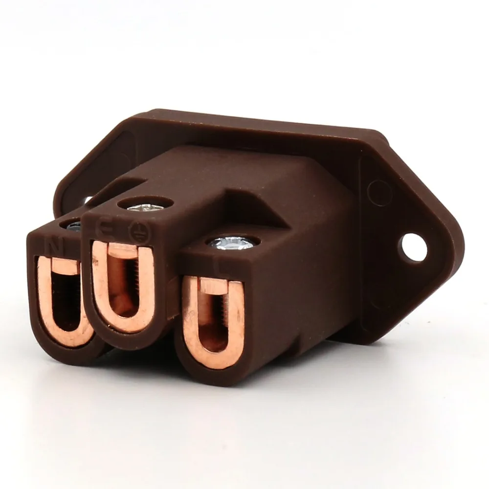 

VIBORG VI06CC Pure Red Copper Non Solder Hi End IEC Socket Inlet