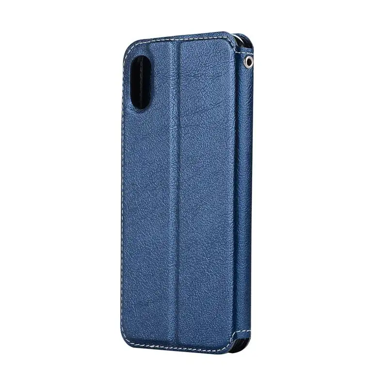 Тонкий Магнитный чехол для iPhone 7 8 Plus X XR XS MAX откидная крышка PU мешки кожаные