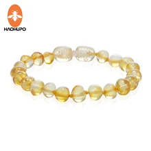 HAOHUPO ручная работа, с янтарем браслеты Балтийский Янтарь оригинальные украшения взрослые дети мама подарок для ребенка браслеты Bojioux 50 Дизайнов фабрики