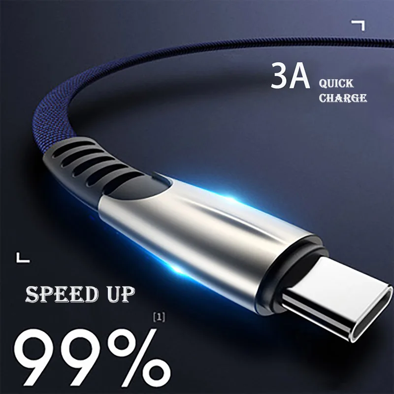 

USB Type-c Data line For Huawei Samsung S8 S9 Charging line Android Phone Mate10 Type C Cable Super Fast Charge 5A Charging