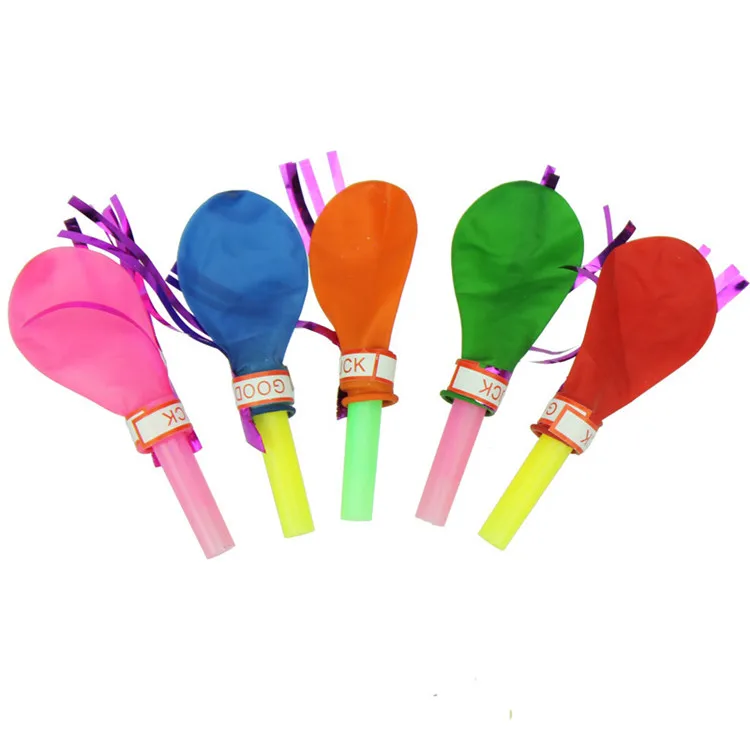 50 шт смешной цветной свисток воздушные шары вечерние принадлежности шум производитель день рождения фестиваль торжеств Дети Детские звуковые игрушки