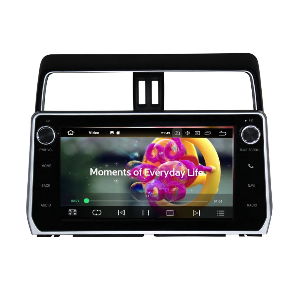 Cheap 10.1 Inch IPS Screen 4GB+32GB Android Car GPS Radio Head Unit with Bluetooth For Toyota Prado/Prado 150 2018 Up Wifi OBD DAB+ 0