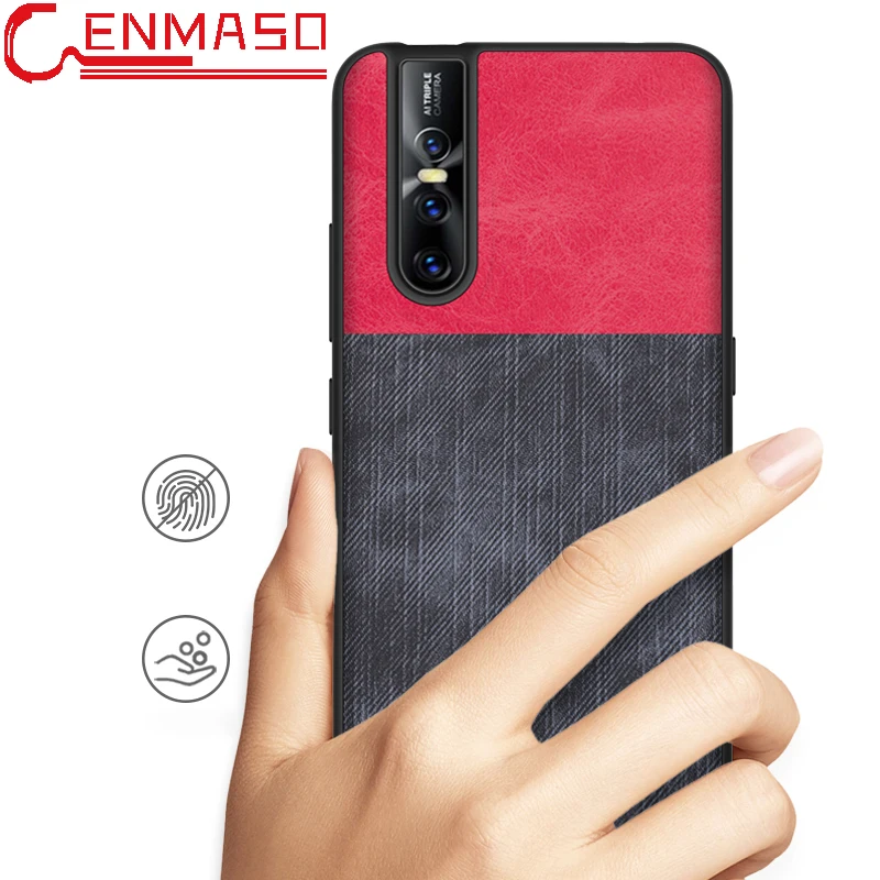 Vivo V15 Pro Case Vivo Nex S Flagship Case Cover Nex A Back Cover Vivo X27 V15 V15pro Silicon Jeans Fabric Shockproof Capa Funda
