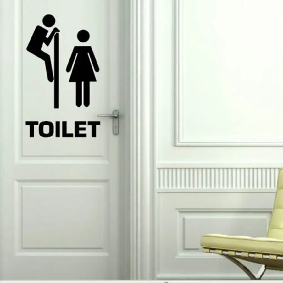 Toilet Door Entrance Sign Stickers Diy Personalized Bathroom Toilet Door Entrance Sign Stickers Diy Personalized Bathroom