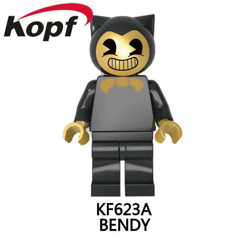 

Single Sale Legoed Action Bendy Collection the Ink Machine Figure Model Learning Building Blocks For Children Gift Toys KF623A