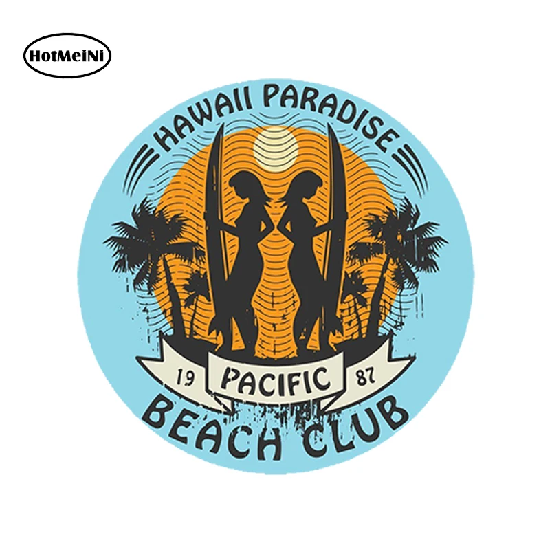 HotMeiNi Car Styling Sticker Hawaii Surf Vinyl Laptop Travel Luggage Waterproof Accessories 13x13cm | Автомобили и мотоциклы