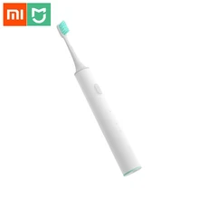 Новая электрическая зубная щетка Xiaomi Mijia звуковые волны умная ультразвуковая щетка отбеливающая Водонепроницаемая беспроводная зарядка управление приложением