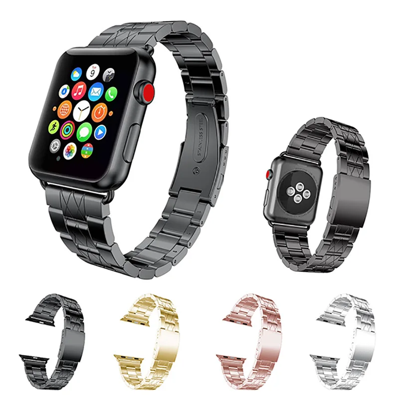 Grid Pattern Stainless Steel Strap For font b Apple b font font b Watch b font