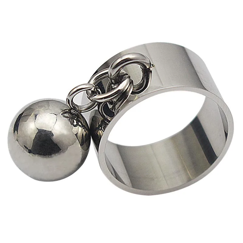 Stainless steel engravable jewelery set wide knuckle ring with round blank charm custom name logo personalized engraved ring|stainless