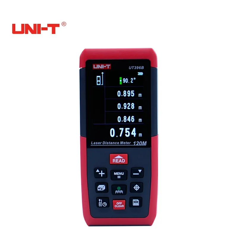 UNI-T цифровой UT396A лазерный дальномер 80 м цветной экран протектор области/объем telemetre с ЖК-подсветкой дисплей