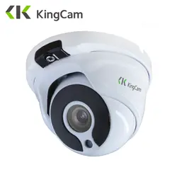 KingCam металлическая Антивандальная ip-камера POE 2,8 мм объектив широкоугольный 1080 P 960 P 720 P безопасность ONVIF видеонаблюдения 6 мм купольная