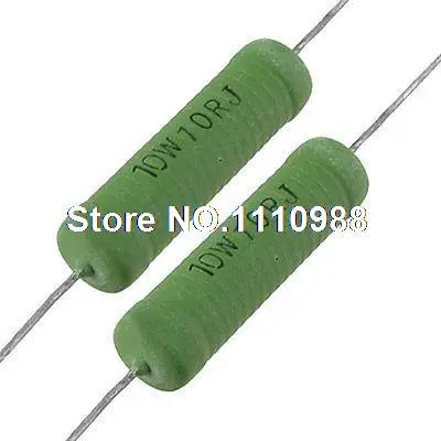 10x New IRC NAS-10 75 ohm 5% 10W Non-Inductive Wire Wound Resistor 