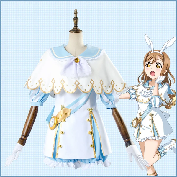 

Anime love live sunshine Aqours Hanamaru Kunikida wonderland unwakened Alice Dress Maid Cosplay Costumes A