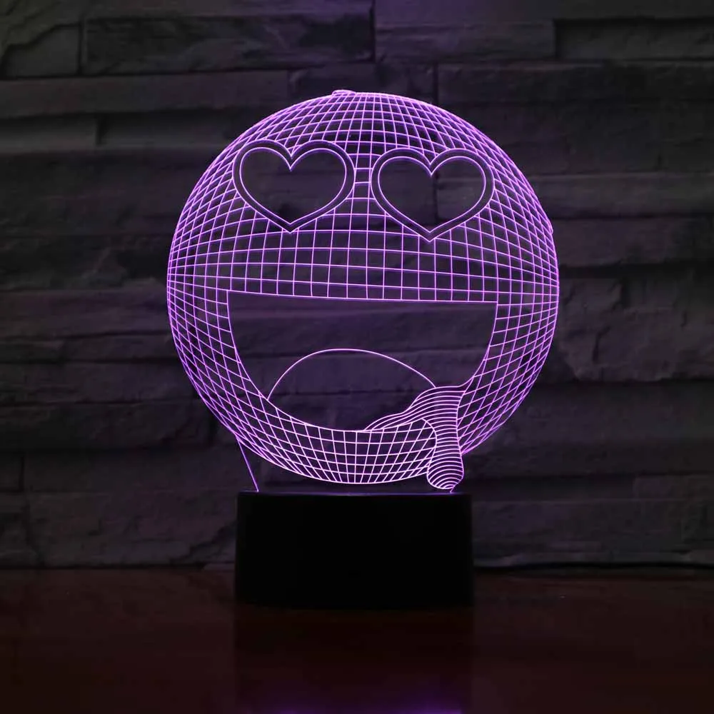 3d led night light projection Desk Table Lamp decoration Color Changing