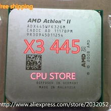 Процессор AMD Athlon X3 445, 3,1 ГГц, 1,5 МБ, кэш L2, разъем AM3, процессор cpu, разбросанные части, рабочая