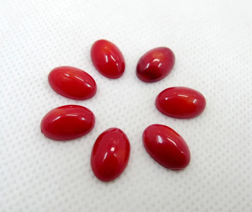 Red coral 8x12mm (2)