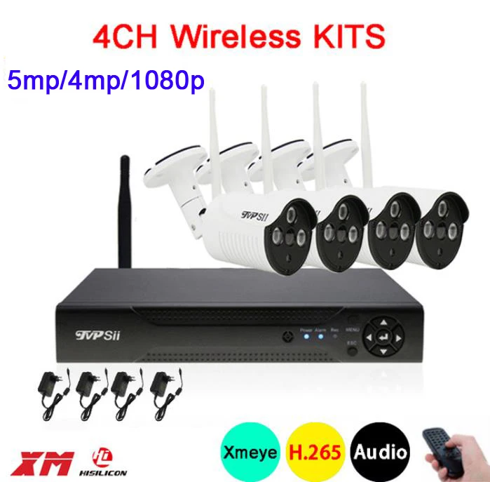 

5mp/4mp/1080p Dahua Three Array Infrared ICsee Waterproof H.265 + 25fps 4Channel WIFI Wireless IP Camera Kits Free Shipping