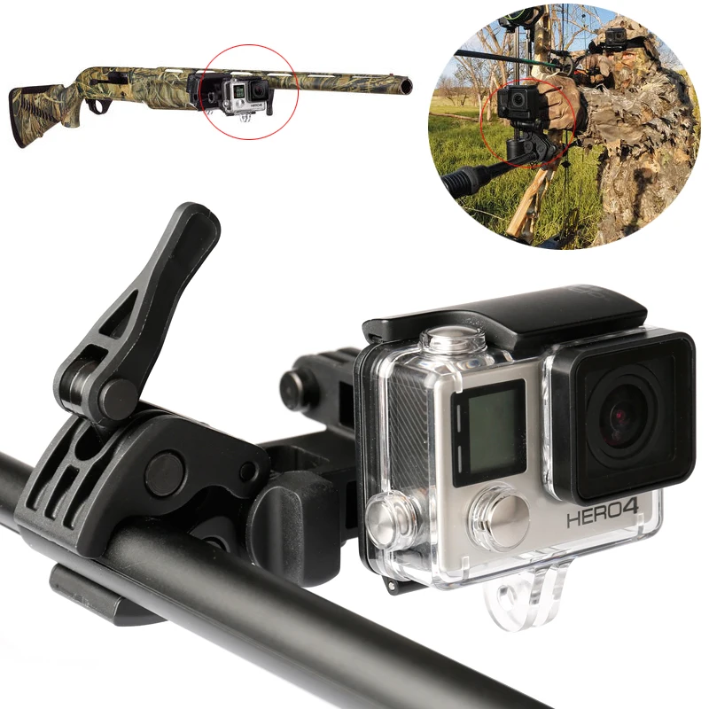 Gopro accessories Fixed Clip Holder Gun/Fishing Rod/Bow/Arrow Sportsman