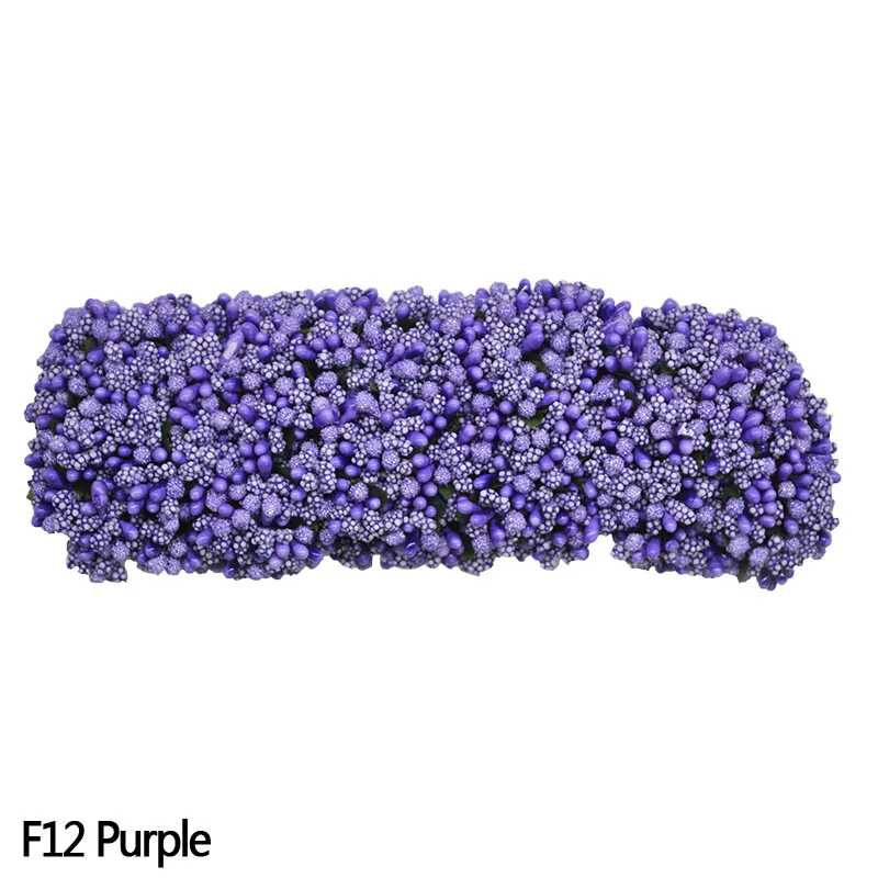 36 шт./лот, перламутровая ягода, искусственная тычинка, цветок для свадьбы, домашний декор, искусственный Pistil, сделай сам, венок, конфета, Подарочная коробка, украшение - Цвет: F12 Purple