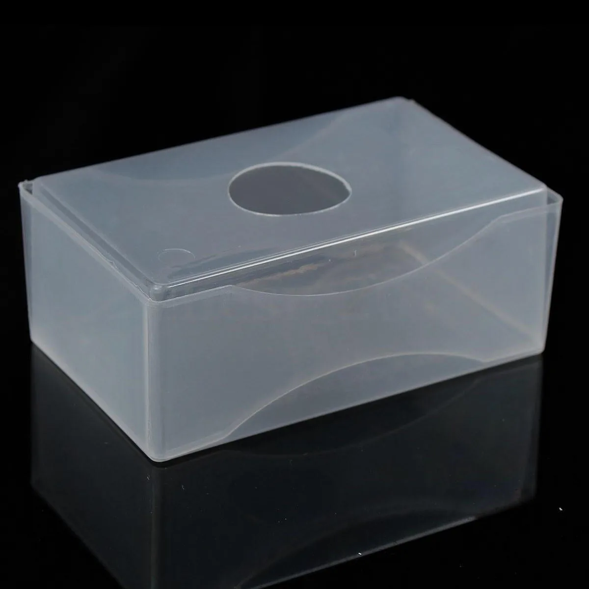 10 Pcs/lot New Pvc Transparent White Business Card Box Plastic Craft  Container 100 Cards Holder Storage Boxes Office Supplies - Business Card  Holders - AliExpress