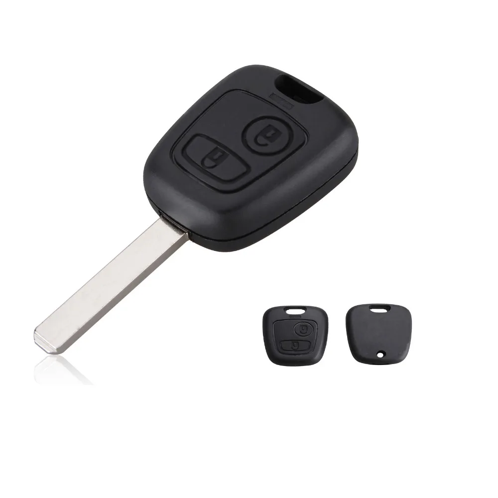 2 кнопки Uncut Клинок удаленного ключа автомобиля Наклейка на машину чехол для CITROEN C1 C2 C3 C4 C5 C8 Xsara Пикассо дистанционного оболочки