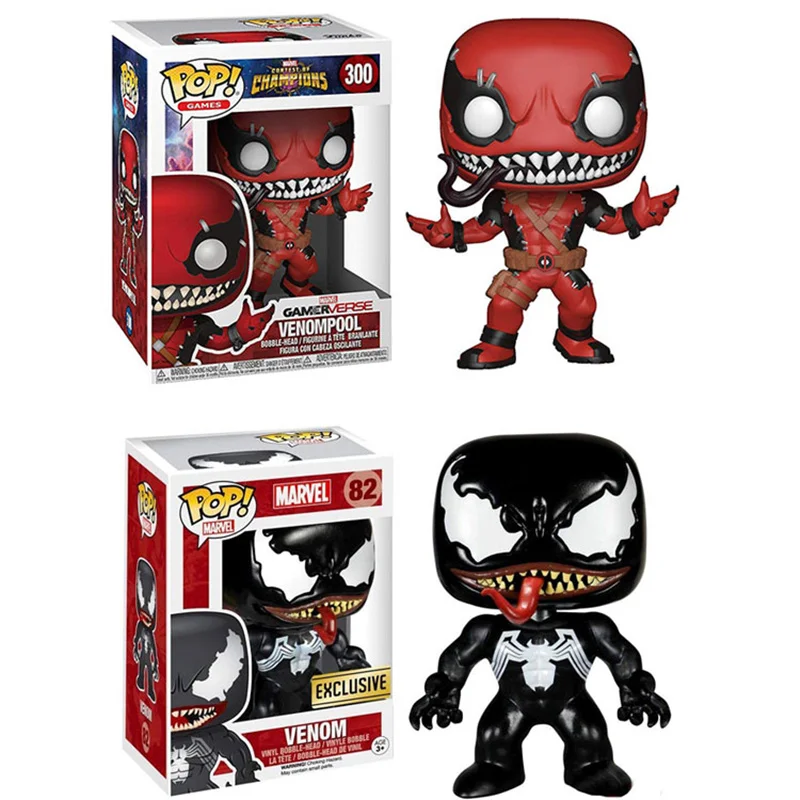 Экшн фигурка Funko pop чудо яд VS Venompool Коллекционная модель игрушка для детей в