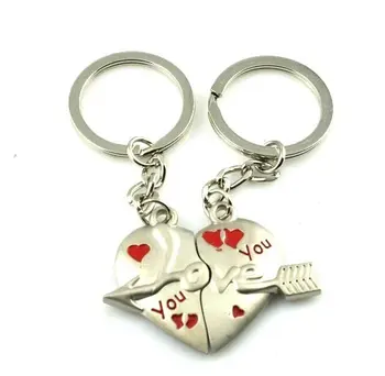 

s8087 Arrow Key Chain )Key Ring Cute Alloy Pair Chain Gift for Valentines