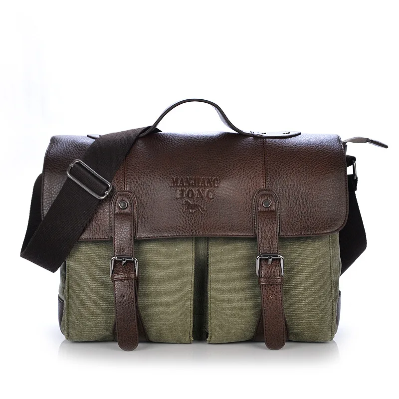 Мужской брезентовый портфель большой вместимости, дорожные сумки, практичная деловая сумка на выходные, деловая сумка для ноутбука высокого качества