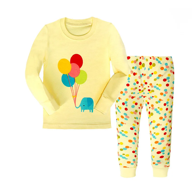 

Printed Children Clothing Long Sleeve Cotton Boys Girls Clothes Casual Spring Autumn Pijamas Sport Suit For Kids Night Wear Set