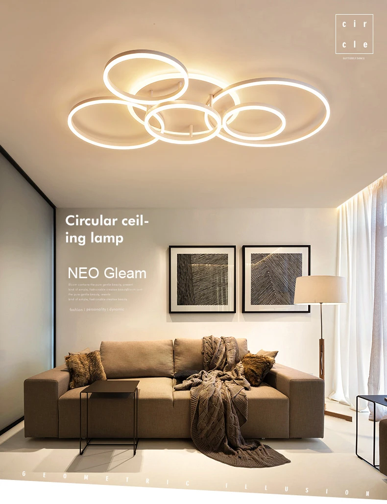 circular ceiling light, circular light bulb