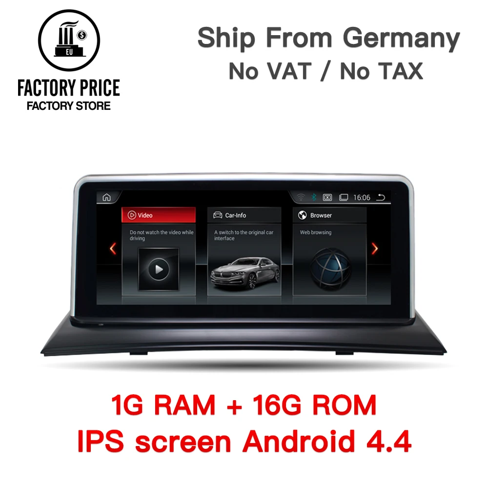 

10.25" Quad-Core Android 4.4 Vehicle multimedia player For BMW X3 E83 gps navigation Steering Wheel ID6 Interface EW967AWCIC