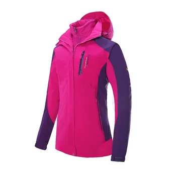 

ZYNNEVA Women 3 in 1 Travel Clothes Hiking Windproof Jackets Outdoors Sports Jacket Two piece Trekking Softshell Coat GK1204